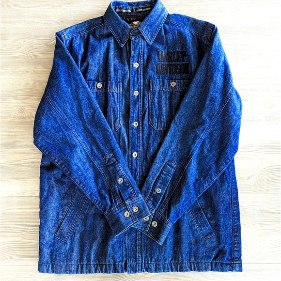Harley-Davidson Other - Harley-Davidson Men's Denim Button Down Lined Long Sleeve Shirt